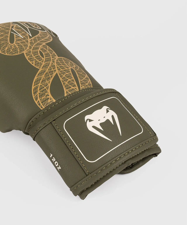 Venum Boxhandschuhe Serpenti – Khaki Grün