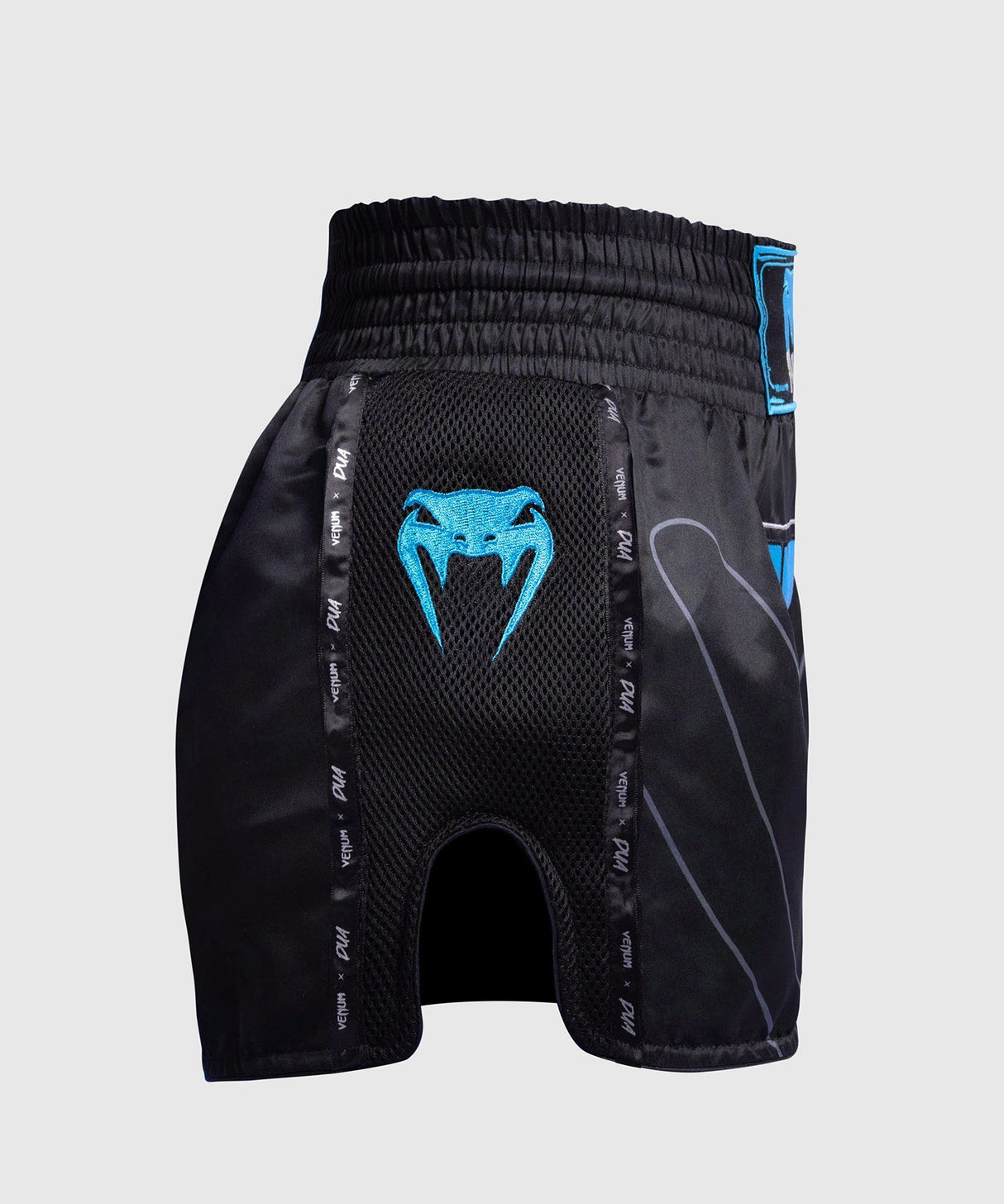 Venum Muay-Thai-Shorts x Dua - Schwarz/Electric Blue