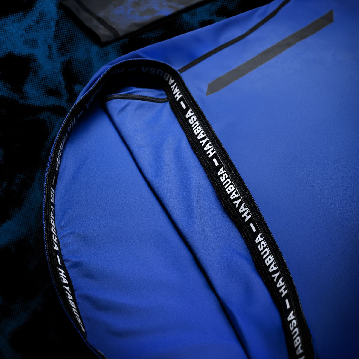 Hayabusa x UFC BJJ Rashguard Kurzarm Damen - Schwarz/Blau