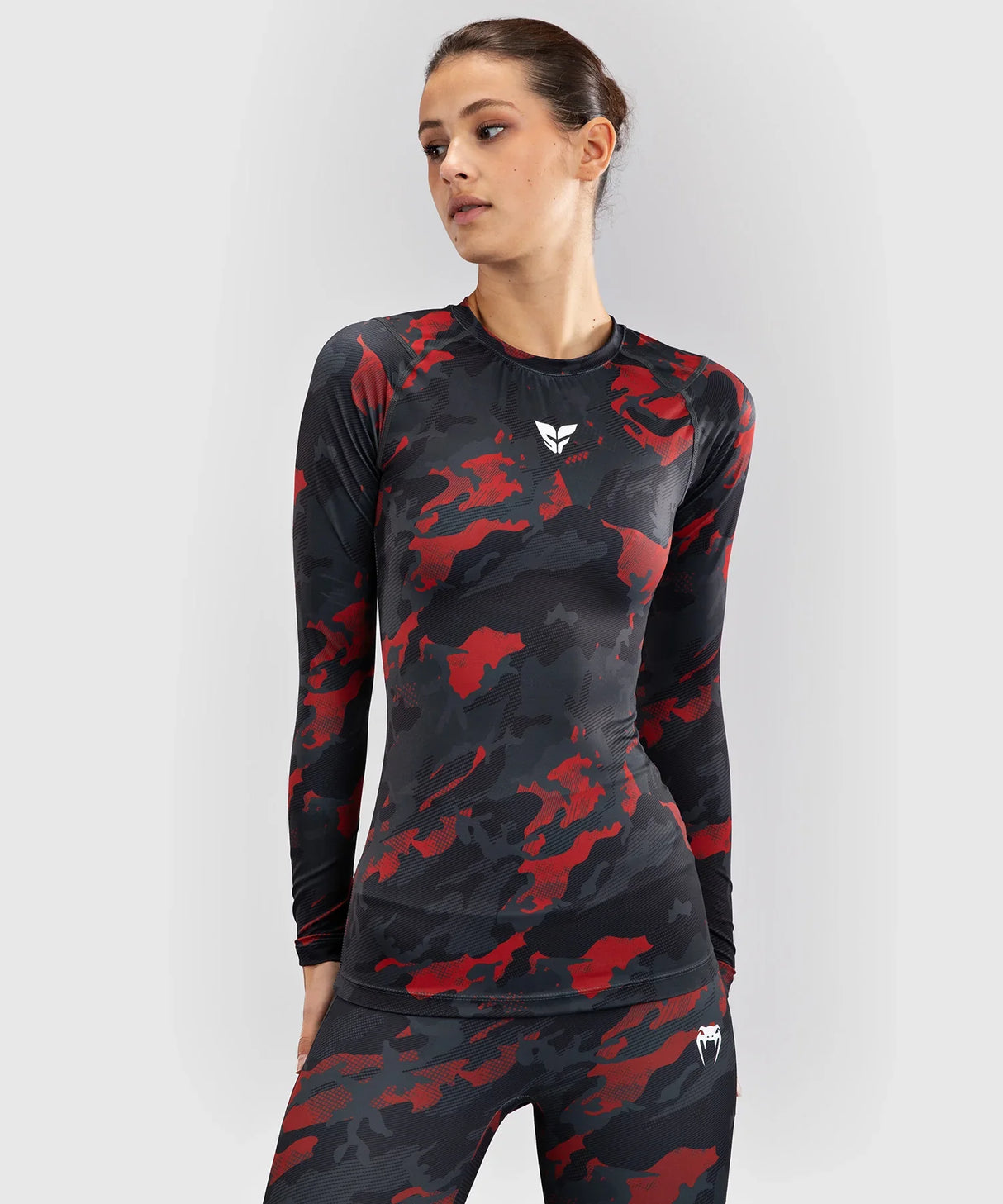 Venum x Sophia Rose Rashguard für Damen – Urban/Red Camo