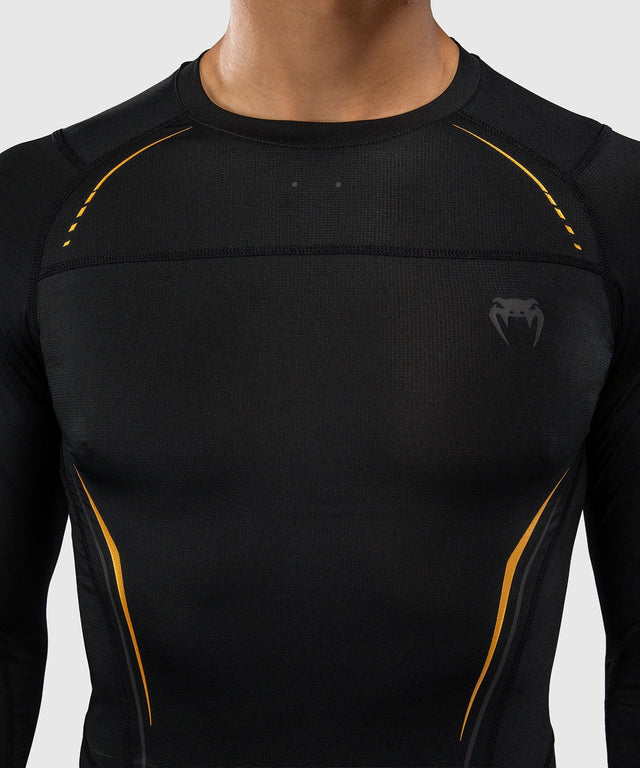 Venum Rashguard G-Core Lange Ärmel - Schwarz/Gold