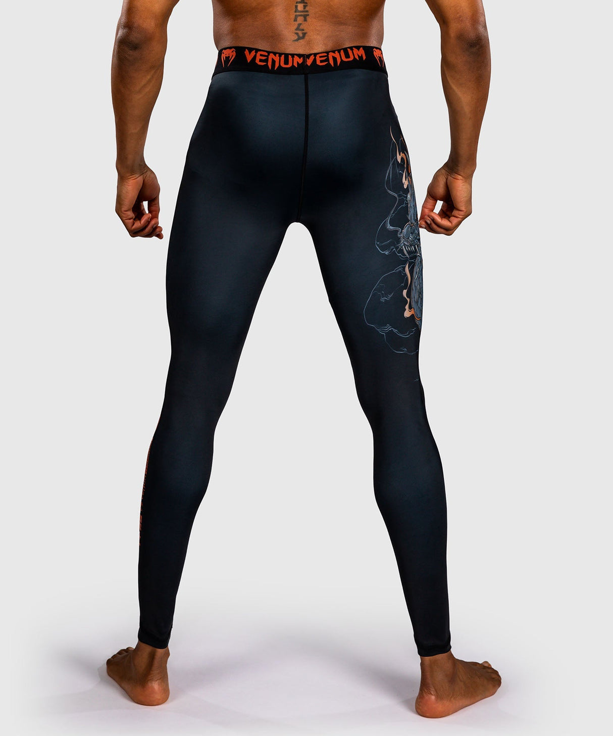 Venum Kompressionshose Thunder Dragon - Schwarz/Grau/Kupfer