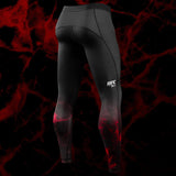 Hayabusa x UFC BJJ Kompressionsshorts - Schwarz/Rot