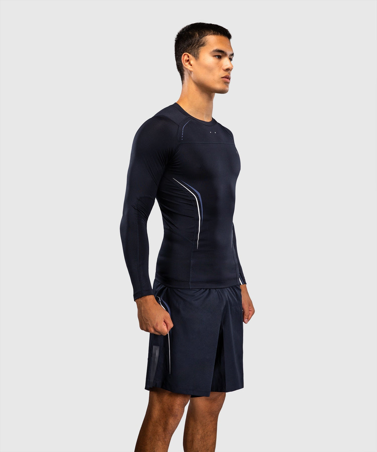 Venum Rashguard G-Core Lange Ärmel - Marineblau/Weiß