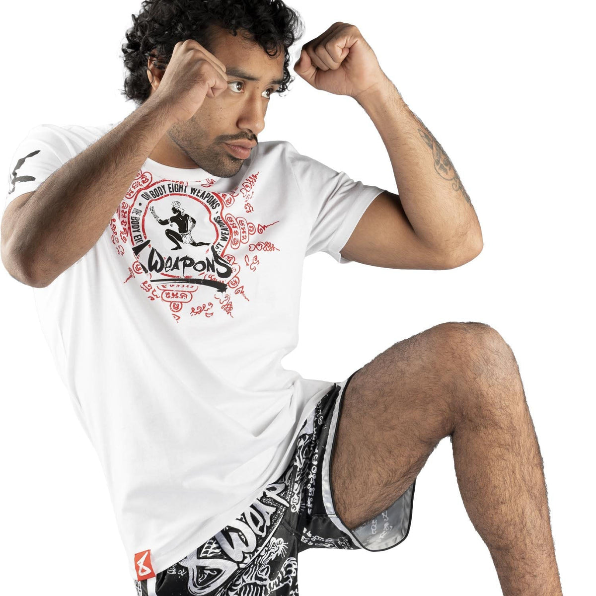8 WEAPONS T-Shirt Eight Ways Yant - Weiß
