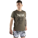 8 WEAPONS T-Shirt Sak Yant Tigers - Olive