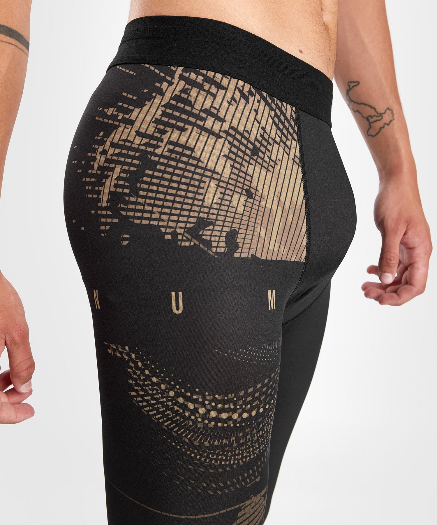 Venum Kompressionshose Gorilla Jungle - Schwarz/Sand