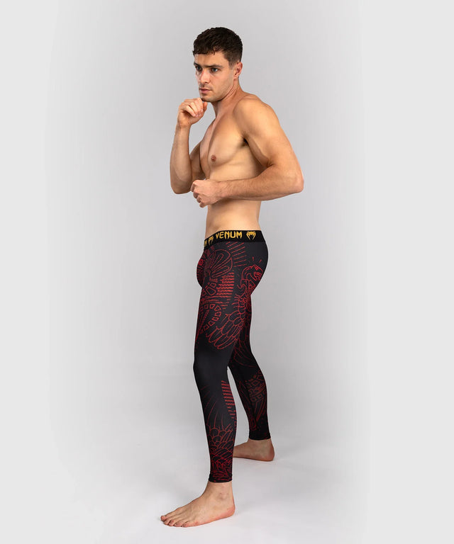 Venum Spats Quetzal Fury – Schwarz/Rot