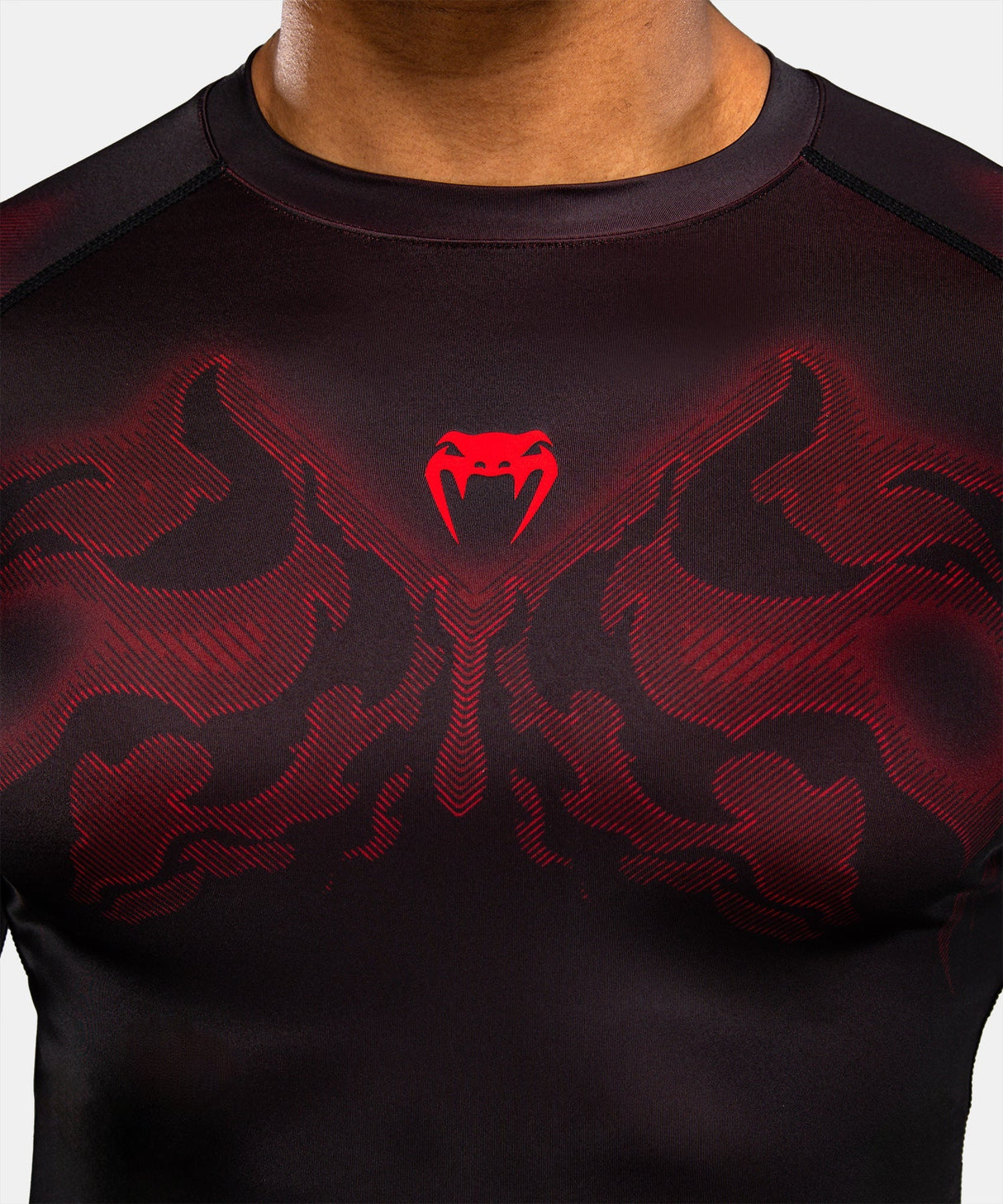 Venum Rashguard Spectre Lange Ärmel - Schwarz/Rot
