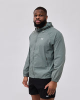 Caged Hooded Ultralight Windbreaker - Minze