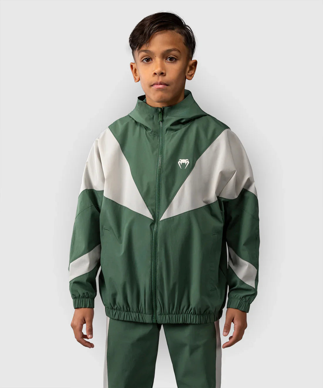 Venum Vectra Trainingsjacke für Kinder – Grün/Weiss