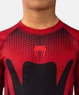 Venum Rashguard Attack Lange Ärmel Kinder - Schwarz/Rot