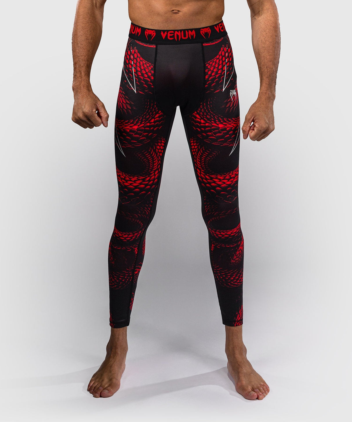 Venum Kompressionshose Matupa - Schwarz/Rot/Silber