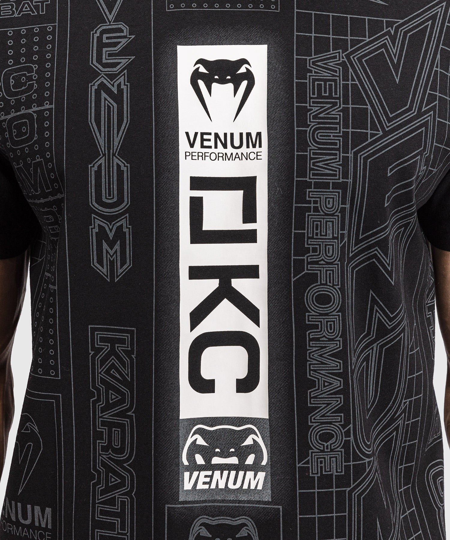 Venum T-Shirt Karate Combat - Schwarz/Grau