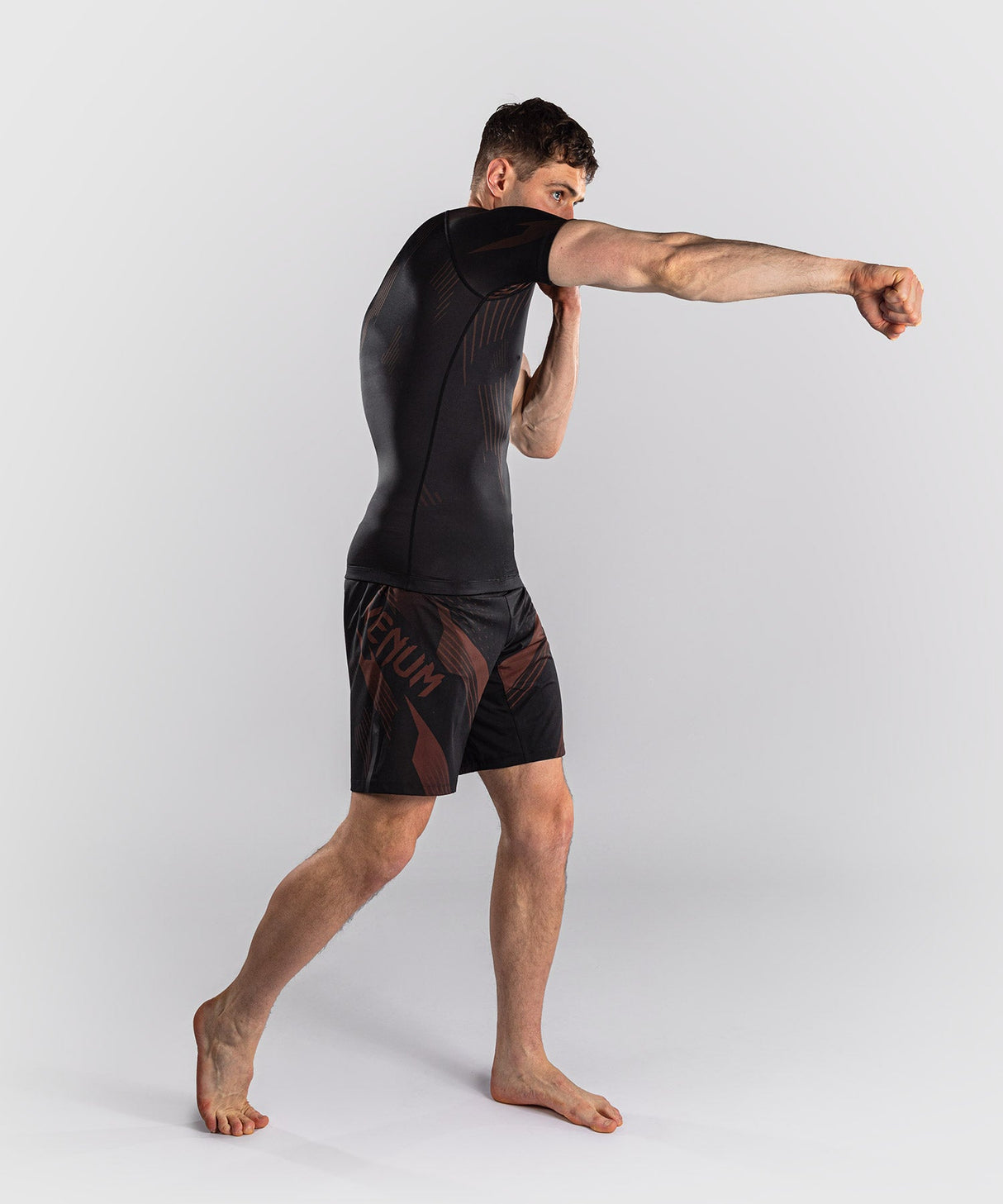 Venum Rashguard No-Gi 6.0 Kurzarm – Schwarz/Braun