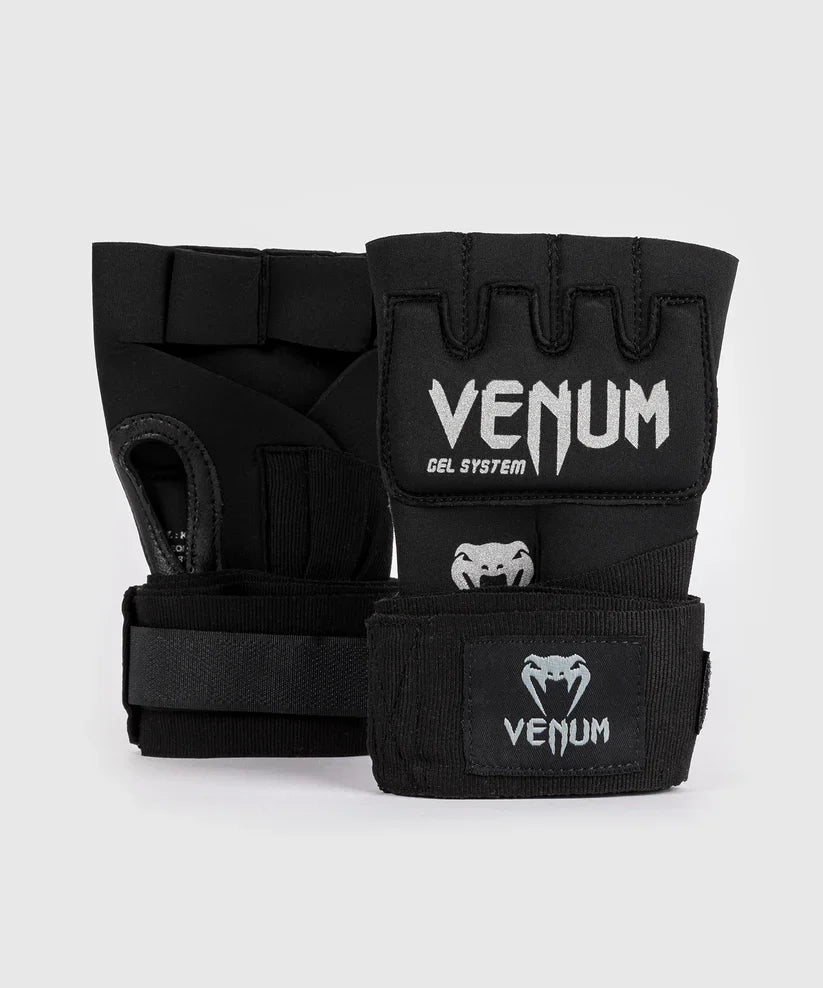 Venum Kontact Innenhandschuhe – Gel Quick Wraps Schwarz/Silber