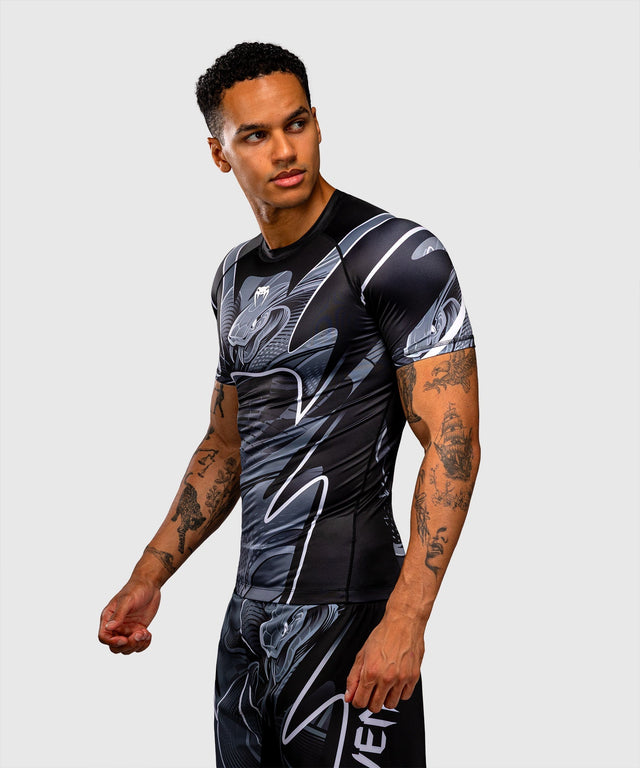 Venum Rashguard Crimson Viper 2.0 Kurzarm - Schwarz/Grau