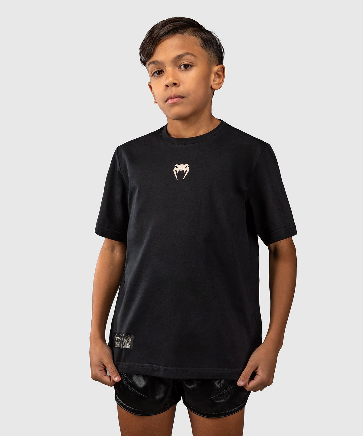 Venum T-Shirt Fight Icon Kinder - Schwarz