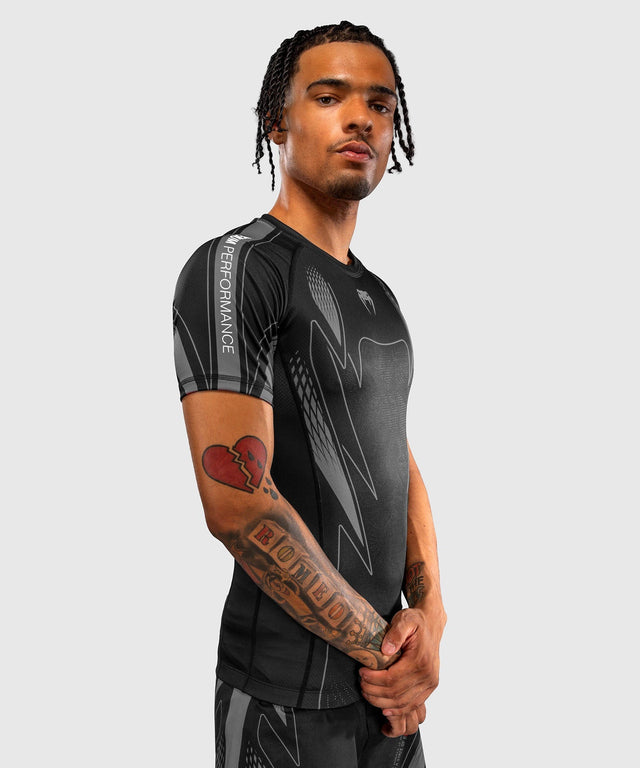 Venum Rashguard Amazonia Reborn Kurzarm - Schwarz/Grau