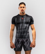 Venum Rashguard Demon Kurzarm - Schwarz/Grau
