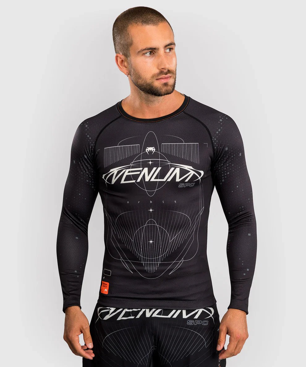 Venum Rashguard Langarm Eclipse – Schwarz