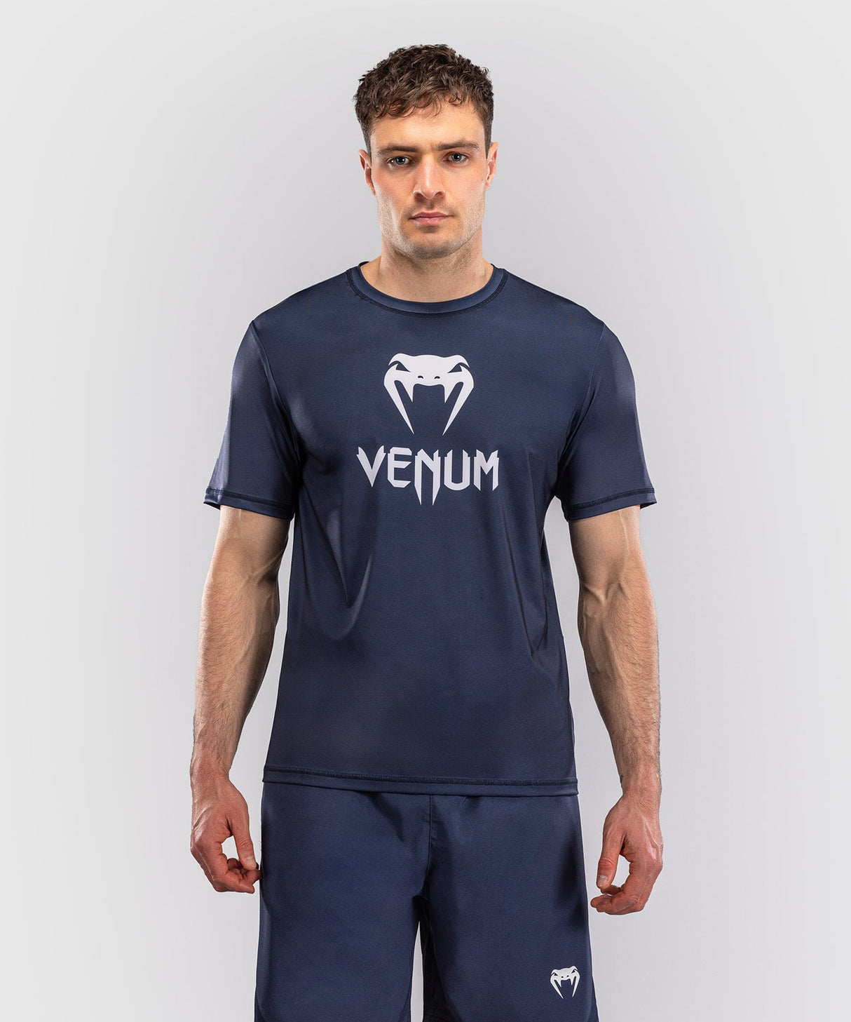 Venum T-Shirt Classic Dry Tech – Marineblau/Weiß