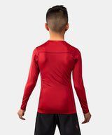 Venum Rashguard Attack Lange Ärmel Kinder - Schwarz/Rot