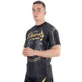 8 WEAPONS T-Shirt Funktionell Tiger Yant – Schwarz/Gelb