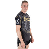 8 WEAPONS T-Shirt Funktionell Tiger Yant – Schwarz/Gelb