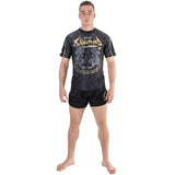 8 WEAPONS T-Shirt Funktionell Tiger Yant – Schwarz/Gelb