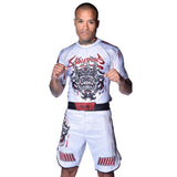8 WEAPONS MMA-Shorts Samurai 2.0 – Weiß/Rot