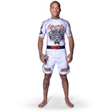8 WEAPONS MMA-Shorts Samurai 2.0 – Weiß/Rot