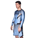 8 WEAPONS MMA Shorts Shift - Eisgrau/Orange