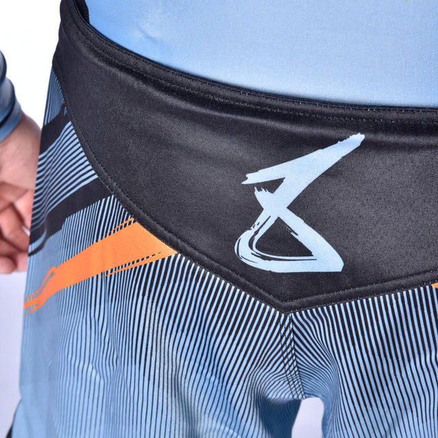 8 WEAPONS MMA Shorts Shift - Eisgrau/Orange