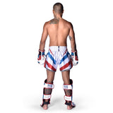 8 WEAPONS Muay Thai Shorts Shift - Weiß/Navy/Rot