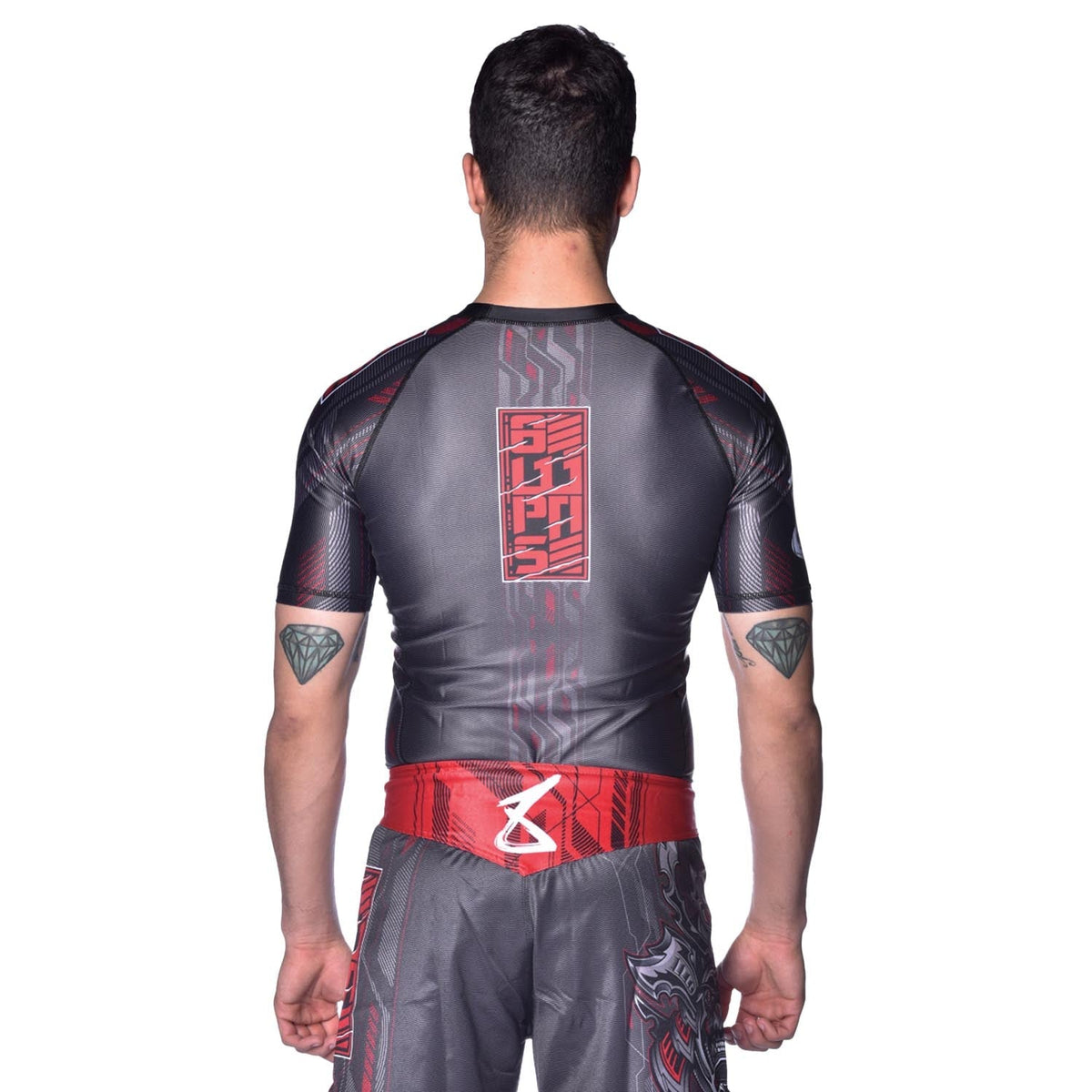 8 WEAPONS Rashguard Samurai 2.0 – Schwarz/Rot