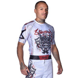 8 WEAPONS Rashguard Samurai 2.0 – Weiß/Rot