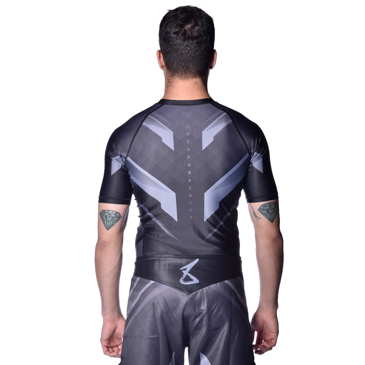 8 WEAPONS Rashguard Shift - Schwarz Matt