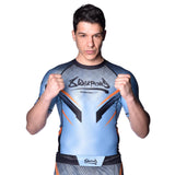 8 WEAPONS Rashguard Shift - Eisgrau/Orange