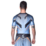 8 WEAPONS Rashguard Shift - Eisgrau/Orange