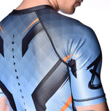 8 WEAPONS Rashguard Shift - Eisgrau/Orange