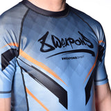 8 WEAPONS Rashguard Shift - Eisgrau/Orange