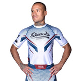 8 WEAPONS Rashguard Shift - Weiß/Navy/Rot