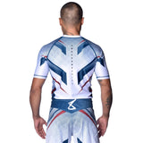 8 WEAPONS Rashguard Shift - Weiß/Navy/Rot