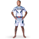 8 WEAPONS Rashguard Shift - Weiß/Navy/Rot