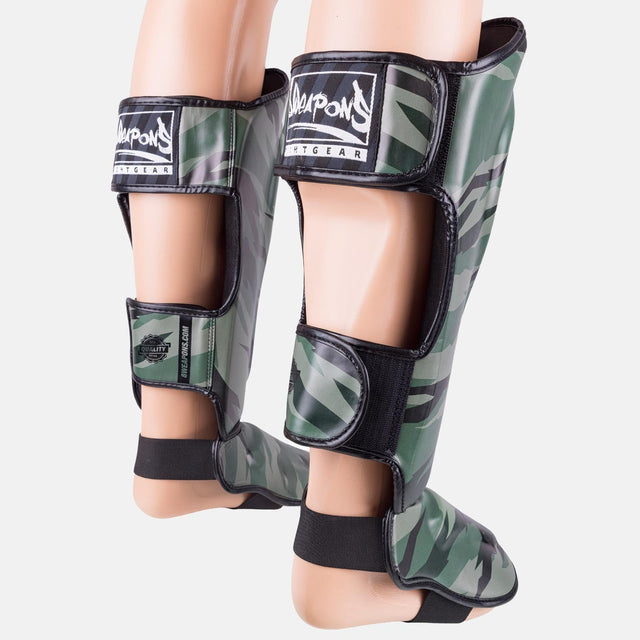 8 WEAPONS Schienbeinschoner Unlimited 2.0 - Woodland Camo