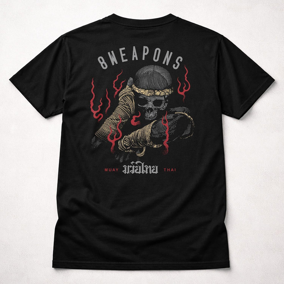8 WEAPONS T-Shirt Boran Skull - Schwarz