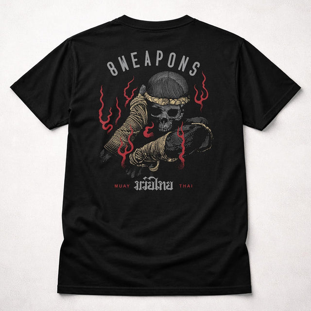 8 WEAPONS T-Shirt Boran Skull - Schwarz