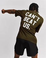 Caged T-Shirt „CBU” - Kaki Grün