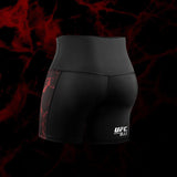 Hayabusa x UFC BJJ Kompressionsshorts Damen - Schwarz/Rot